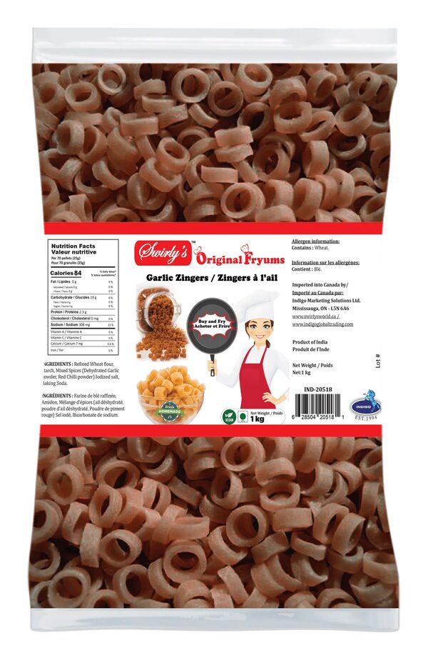 Fryums Garlic Zingers 1kg foodservice pouch