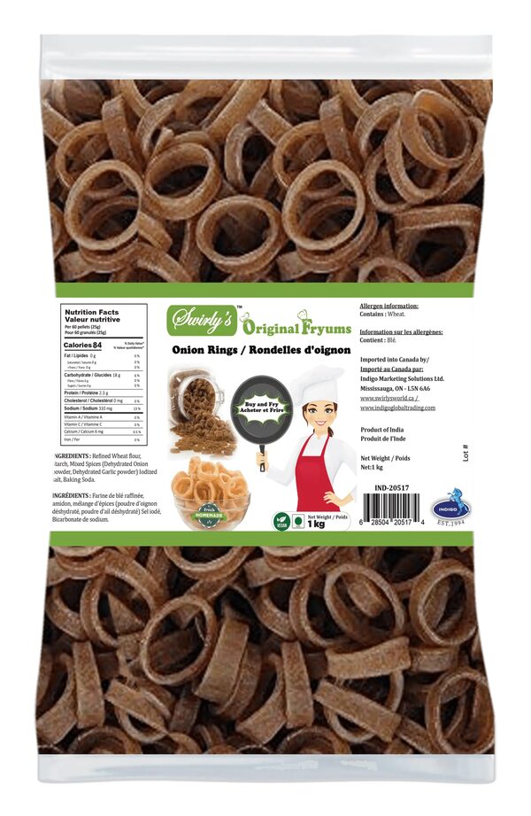 Fryums Onion Rings 1kg foodservice pouch