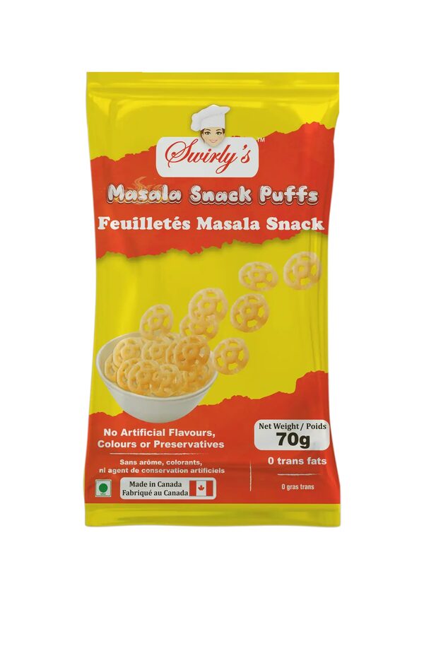 Masala Snack Puffs packet