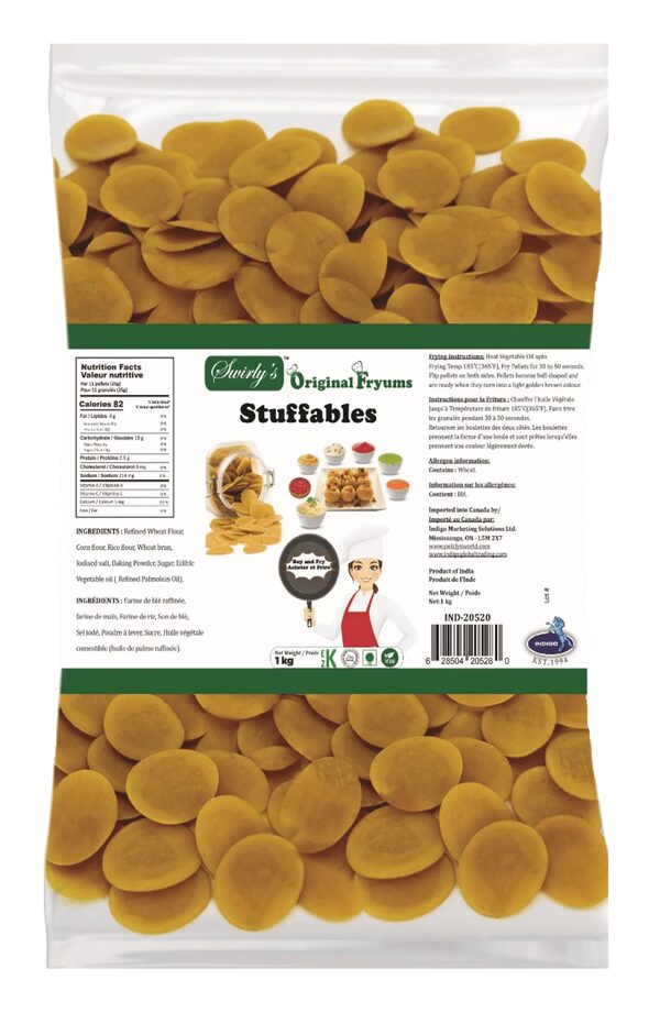 Swirly's Stuffables panipuri in a bowl